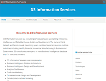 Tablet Screenshot of d3informationservices.com